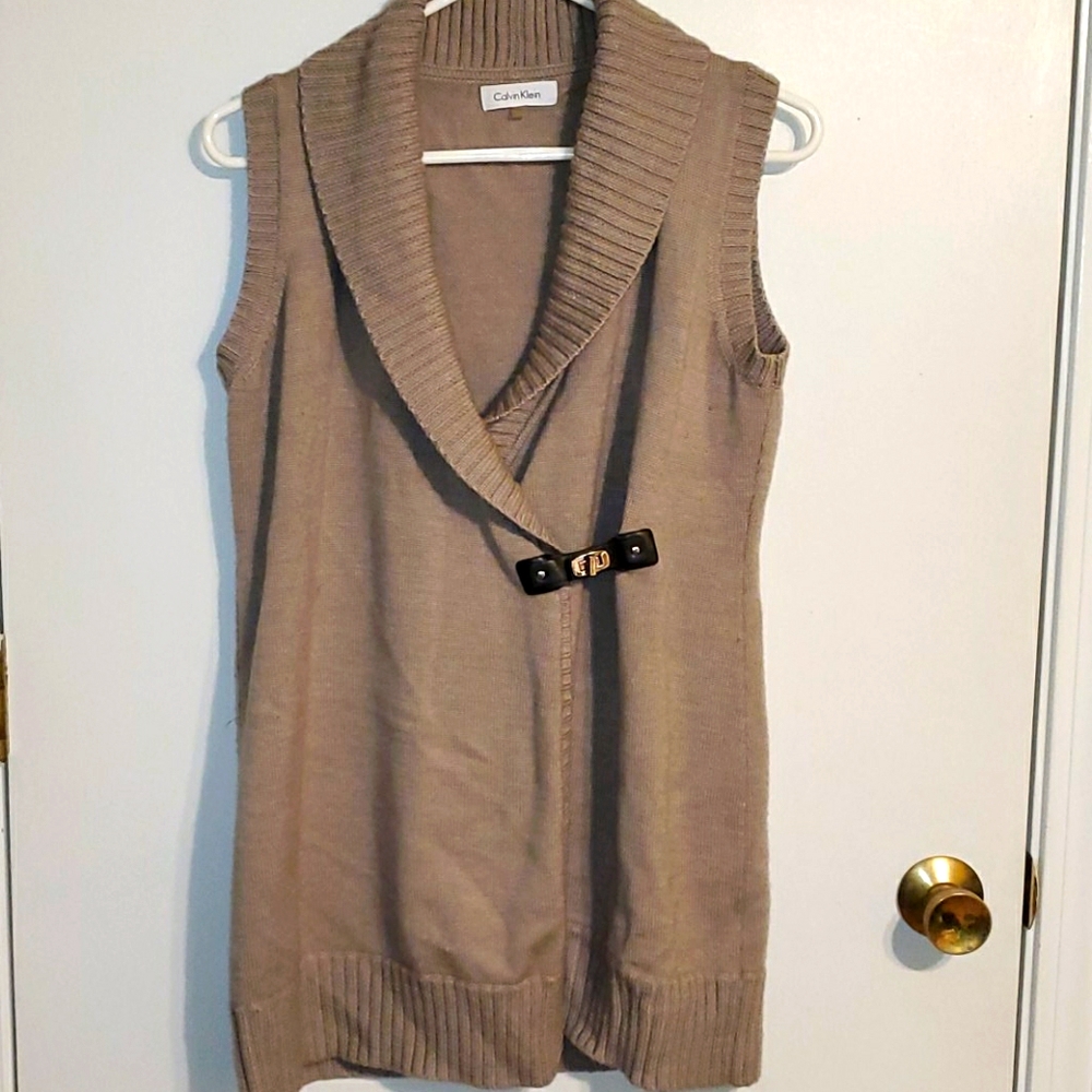 Calvin Klein Tan Sleeveless Vest